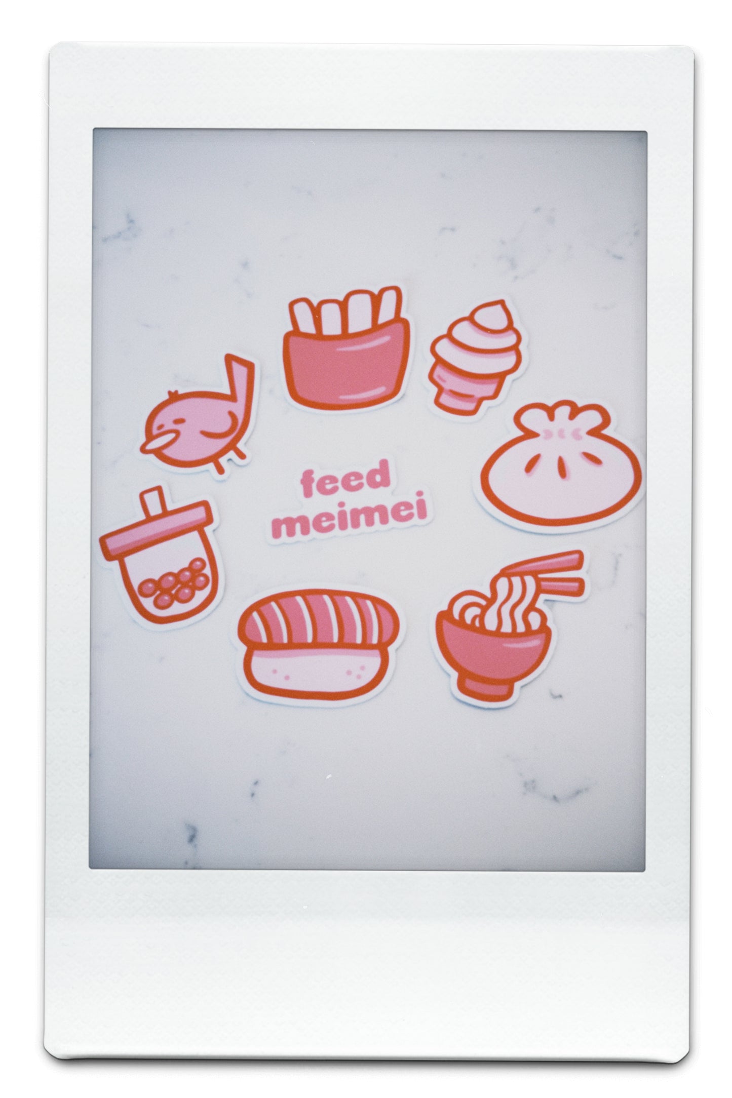 feed meimei Favorite Foods Sticker Set