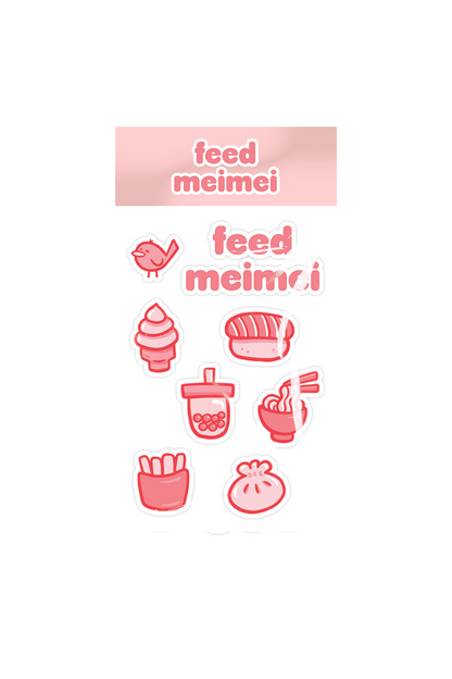 feed meimei Favorite Foods Sticker Set